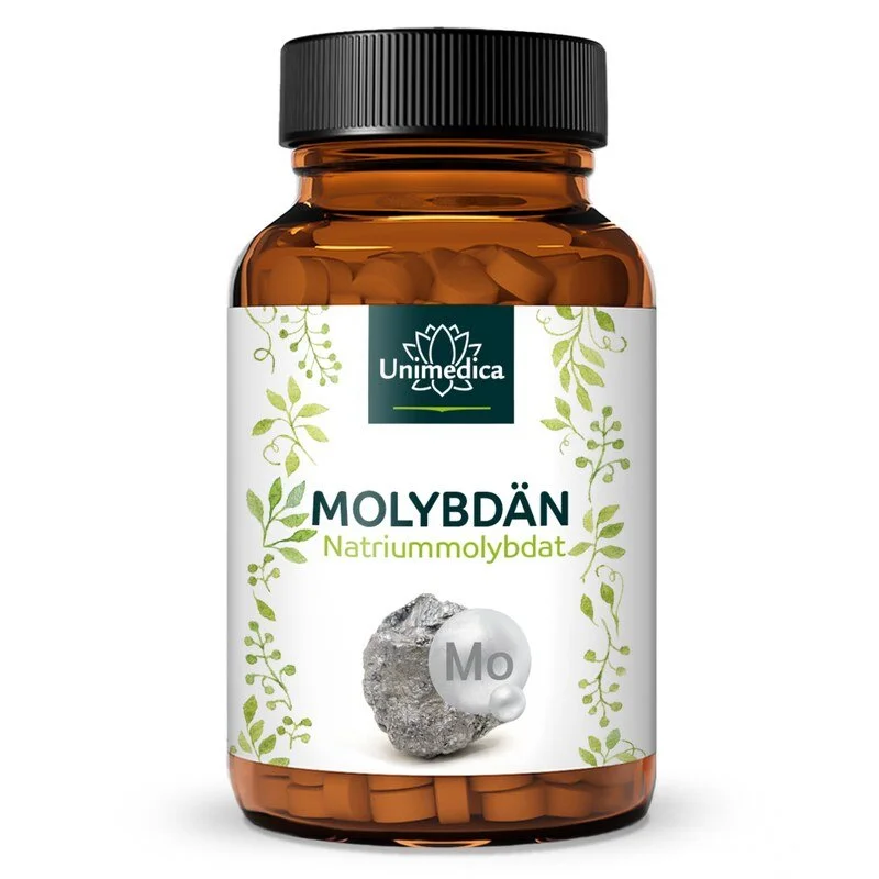 Molybdän - hochdosiert - 200 µg pro Tagesdosis (1 Tablette) - 365 Tabletten