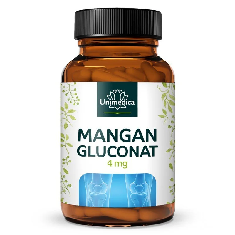 Mangan - 4 mg Mangangluconat pro Tagesdosis (1 Kapsel) - 90 Kapseln