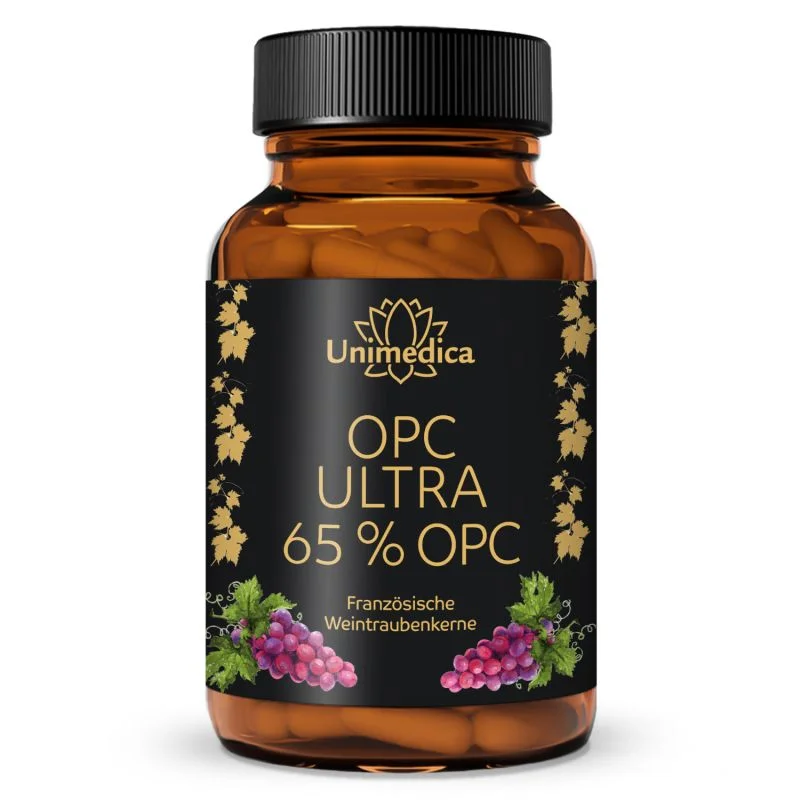 OPC Ultra - mit 650 mg reinem OPC pro Tagesdosis (2 Kapseln) - hochdosiert - 240 Kapseln