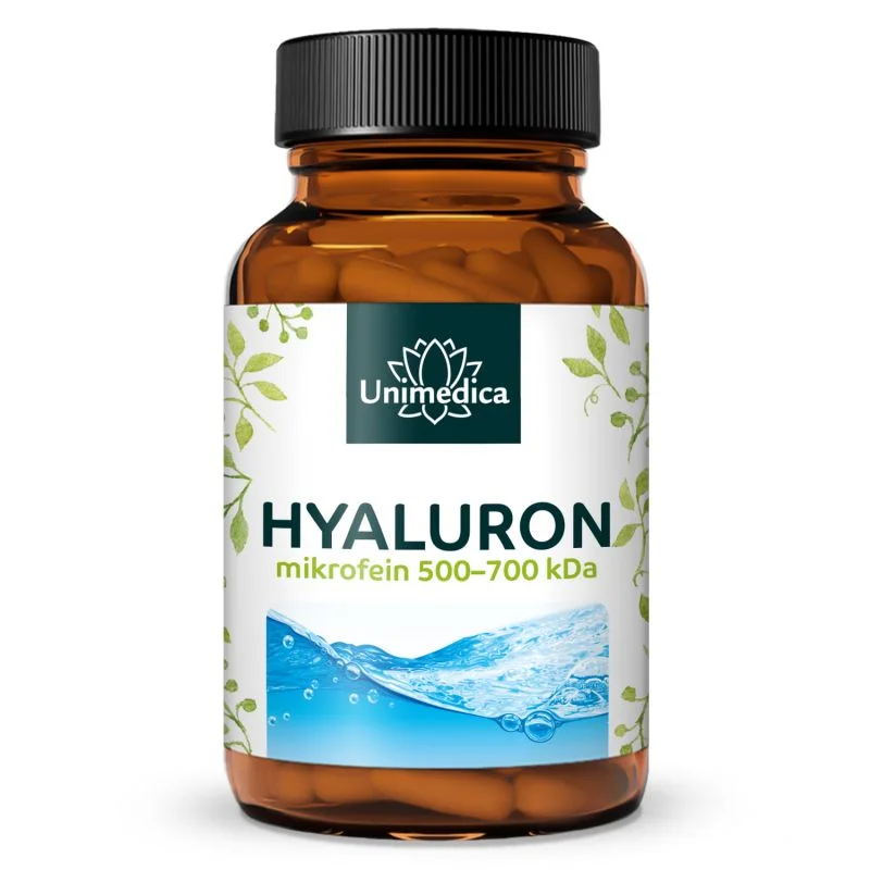 Hyaluron - 360 mg pro Tagesdosis (1 Kapsel) - mikrofein 500-700 kDa - hochdosiert - 90 Kapseln