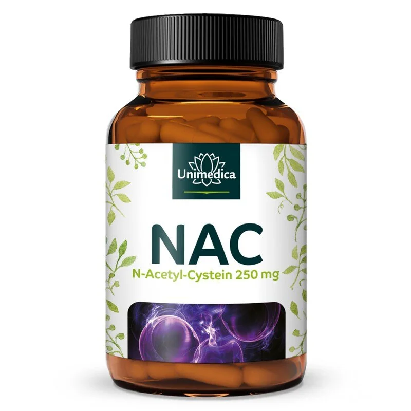 NAC - N-Acetyl-Cystein aus natürlicher Fermentation - 250 mg pro Tagesdosis (1 Kapsel) - 90 Kapseln