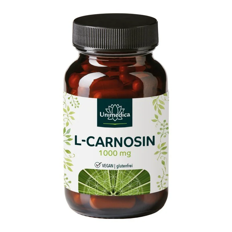 L-Carnosin - 1000 mg pro Tagesdosis (2 Kapseln) - hochdosiert - 60 Kapseln