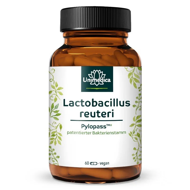 Pylopass™ - Lactobacillus reuteri - 200 mg pro Tagesdosis - 60 Kapseln