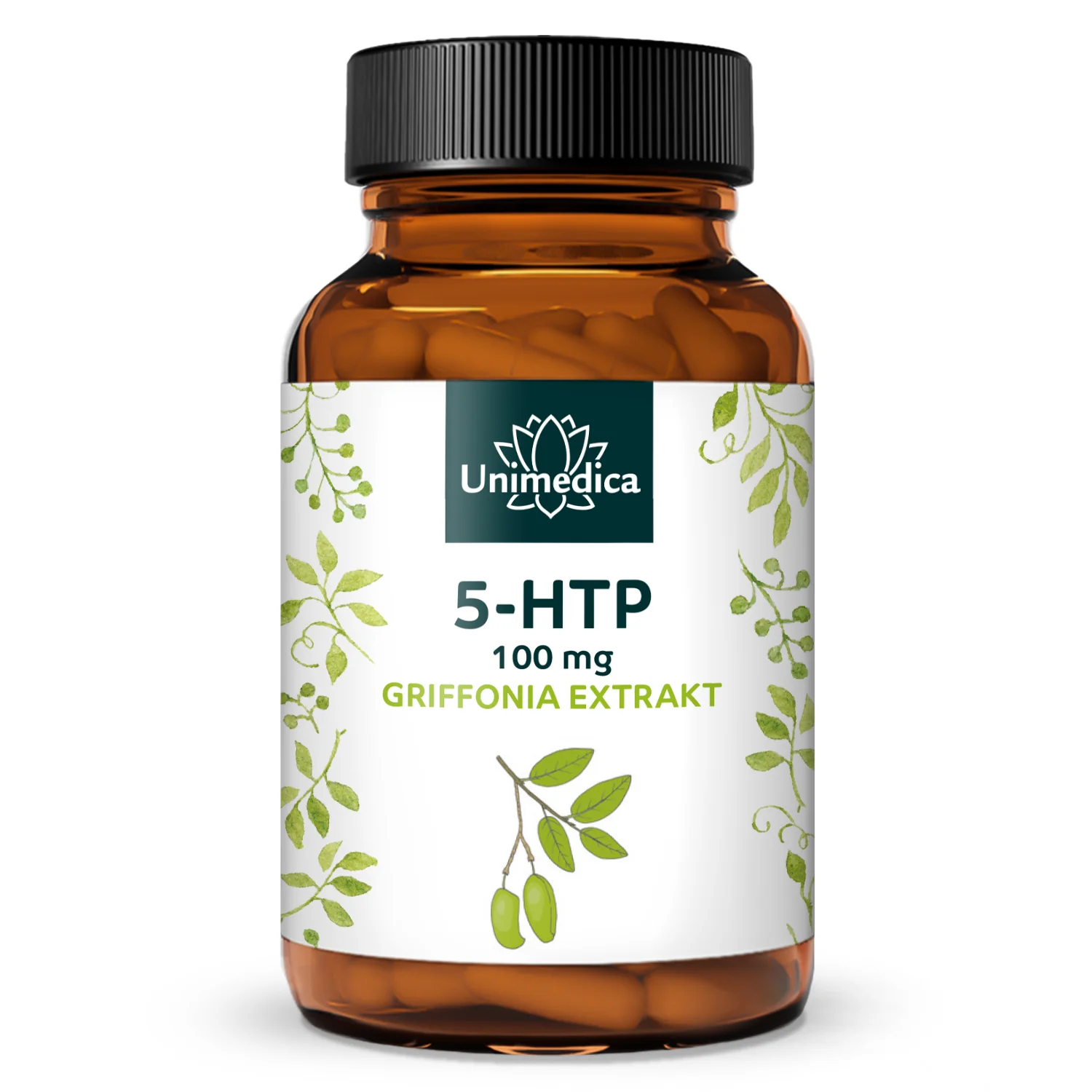 5-HTP Griffonia-Extrakt – 100 mg 5-HTP pro Tagesdosis (1 Kapsel) – 90 Kapseln