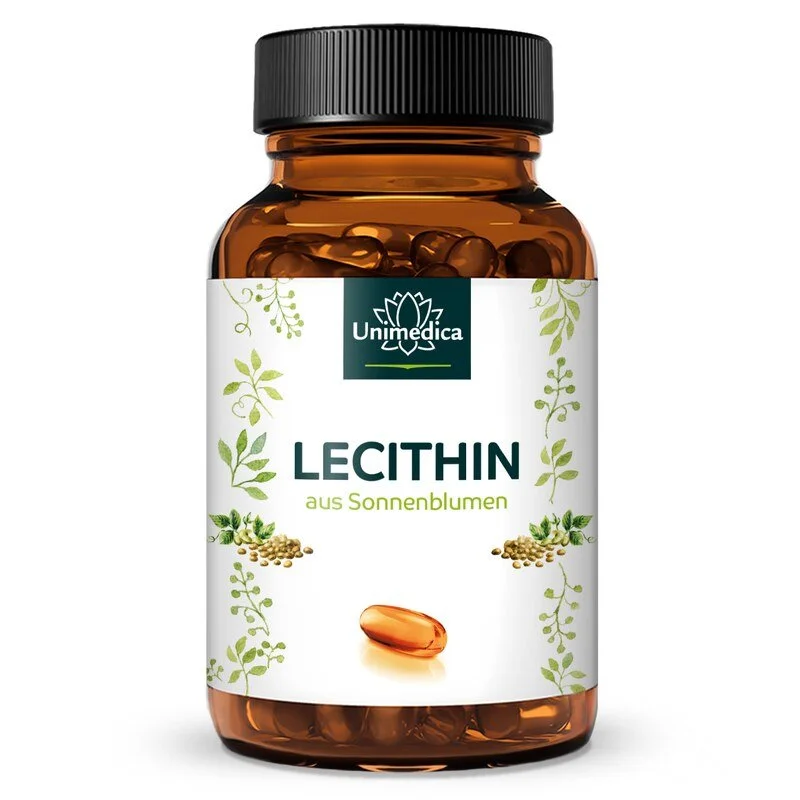 Lecithin - aus Sonnenblumen - 2.000 mg pro Tagesdosis (2 Kapseln) - 200 Softgelkapseln
