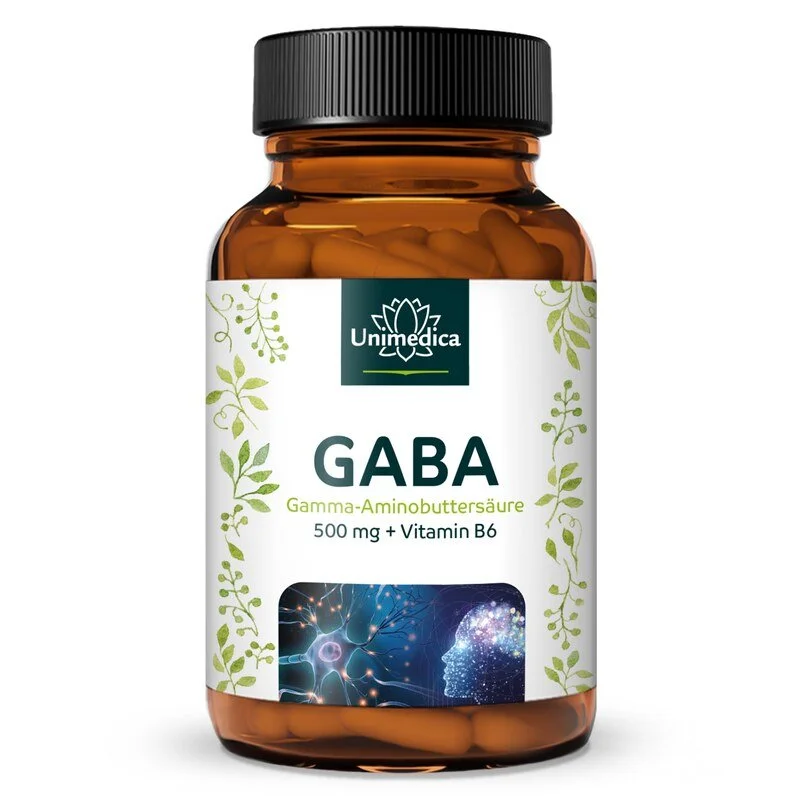 GABA - 500 mg pro Tagesdosis (1 Kapsel) - 200 Kapseln 